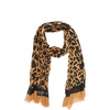 image:imagekate spade new york Womens Regal Leopard Oblong Scarf Stylish Fashion Accessory for Women panelablack OS