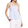 image:imagekate spade new york Womens Seersucker Tiered TopDiamond BlueFresh White