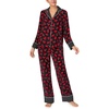 image:imagekate spade new york Womens Sleepwear amp Loungewear  Lightweight Charmeuse Long Sleeve Button Down Pajama Shirt amp Pants SetCupid Hearts