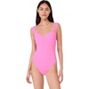 image:imagekate spade new york Womens Solid Underwire One Piece SwimsuitPink Cloud
