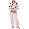 image:imagekate spade new york Womens Womens Long Pant Lounge SetPink Scattered Heart