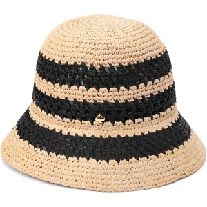 image:imageKate Spade New York Womens Striped Spade Cloche Hat Stylish Fashion Accessory Cap for Summer