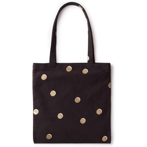 image:imagekate spade new york Canvas Tote Bag for Women Cute Tote Bag for Teacher Canvas Beach Bag Book Tote with PocketBlack