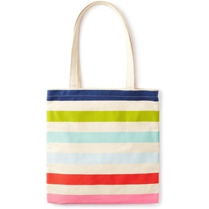 image:imagekate spade new york Canvas Tote Bag with Interior Pocket Candy Stripe