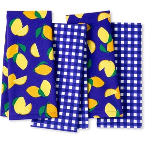 image:imagekate spade new york Hot Hot Hot Peppers and Spring Time Dot Kitchen Towels 4Pack Set Absorbent 100 Cotton RedPink 17x28Navy BlueYellow