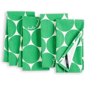 image:imagekate spade new york Joy Dot Cloth Napkins 4Pack Set 100 Cotton Machine Washable GreenCream 20x20GreenCream