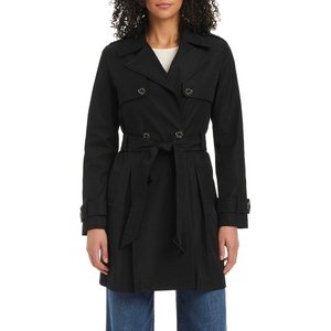 image:imagekate spade new york Mid Length Double Breasted Trench CoatBlack
