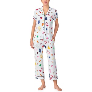 image:imagekate spade new york Short Sleeve Cropped Pant PJ SetBeach Trip