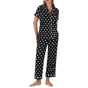 image:imagekate spade new york Short Sleeve Cropped Pant PJ SetLarge Dot