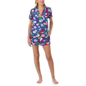 image:imagekate spade new york Short Sleeve Knit Shorty Pj SetBlue Meadow Blooms