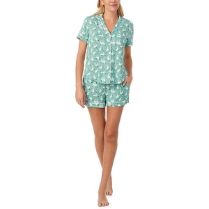 image:imagekate spade new york Short Sleeve Knit Shorty Pj SetGreen Ducks