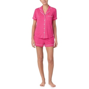 image:imagekate spade new york Short Sleeve Knit Shorty Pj SetPink Lexington Dot