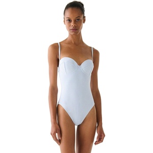 image:imagekate spade new york Womens Bow Back One Piece SwimsuitDiamond Blue
