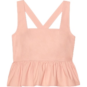 image:imagekate spade new york Womens CrossBack Peplum TopLight Cantaloupe