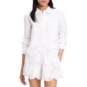image:imagekate spade new york Womens Daisy Eyelet ShirtFresh White