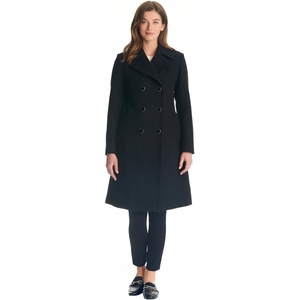 image:imagekate spade new york Womens Doublebreasted Long Wool CoatBlack