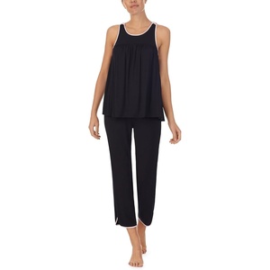 image:imagekate spade new york Womens Kate Spade New York Womens Cropped Pant Pj SetBlack