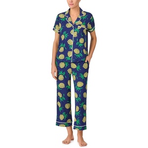 image:imagekate spade new york Womens Kate Spade New York Womens Cropped Pant Pj SetPineapple Toss