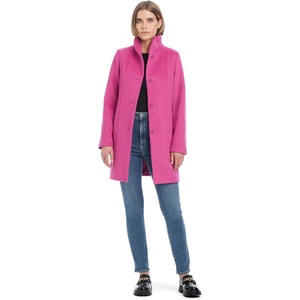 image:imagekate spade new york Womens Midlength Highcollar Wool CoatMarker Pink