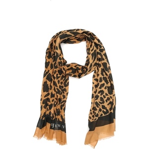 image:imagekate spade new york Womens Regal Leopard Oblong Scarf Stylish Fashion Accessory for Women panelablack OS