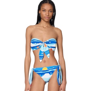 image:imagekate spade new york Womens Tie Bandeau Bra TopMulti