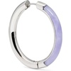image:imageKate Spade New York Brass Interlock Hoop EarringsLight PurpleSilver