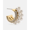 image:imageKate Spade New York Girlie Pearlie Stacked HuggiesCreamGold
