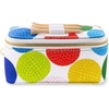 image:imageKate Spade New York Womens Golf Set  3 Wooden Tees amp 3 Balls With Zipper Pouch Gold Clasp Secures to Bag Golfball Pattern Mini