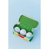 image:imageKate Spade New York Womens Golf Set  3 Wooden Tees amp 3 Balls With Zipper Pouch Gold Clasp Secures to Bag Golfball Pattern Mini