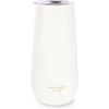 image:imagekate spade new york 10oz Stemless Champagne Flute Small Stainless Steel Tumbler with Lid Double Wall Insulated Metal Cup Miss to Mrs