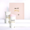 image:imagekate spade new york Bridal 16 Ounce Insulated Travel Mug Double Wall Thermal Tumbler for CoffeeTea Miss to Mrs Pink