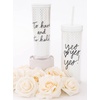 image:imagekate spade new york Bridal 16 Ounce Insulated Travel Mug with Lid Double Wall Thermal Tumbler for CoffeeTea To Have amp To Hold Gold Dots