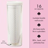image:imagekate spade new york Bridal 16 Ounce Insulated Travel Mug with Lid Double Wall Thermal Tumbler for CoffeeTea To Have amp To Hold Gold Dots