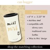 image:imagekate spade new york Bridal Can Hugger Stainless Steel Double Wall Can Cover for Bride Slim Insulated Drink Holder Miss to Mrs