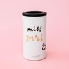 image:imagekate spade new york Bridal Can Hugger Stainless Steel Double Wall Can Cover for Bride Slim Insulated Drink Holder Miss to Mrs