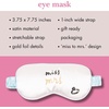 image:imagekate spade new york Bridal Eye Mask with Elastic Strap Padded Silk Mask Travel Sleep Eye Mask for Home or Airplane Miss to Mrs