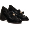image:imagekate spade new york Deco Bow Patent Leather Heeled LoafersBlack Leather