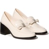 image:imagekate spade new york Deco Bow Patent Leather Heeled LoafersCashew Milk Leather