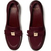 image:imagekate spade new york Deco Bow Patent Leather Heeled LoafersDark Merlot Leather