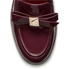 image:imagekate spade new york Deco Bow Patent Leather Heeled LoafersDark Merlot Leather