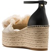 image:imagekate spade new york Flourish Denim Espadrille Wedge SandalsBlackCream