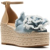 image:imagekate spade new york Flourish Denim Espadrille Wedge SandalsDenimWalnut Shell