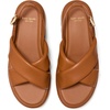image:imagekate spade new york Halo Smooth Leather Criss Cross Lug SandalSaddle