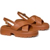 image:imagekate spade new york Halo Smooth Leather Criss Cross Lug SandalSaddle