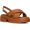 image:imagekate spade new york Halo Smooth Leather Criss Cross Lug SandalSaddle