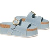 image:imagekate spade new york Halo Suede Platform Footbed SandalExtra Light Denim
