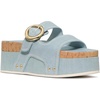image:imagekate spade new york Halo Suede Platform Footbed SandalExtra Light Denim
