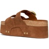 image:imagekate spade new york Halo Suede Platform Footbed SandalSaddle Suede