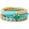 image:imagekate spade new york Hint Of Shimmer Stacking Ring SetGreen MultiGold