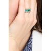 image:imagekate spade new york Hint Of Shimmer Stacking Ring SetGreen MultiGold